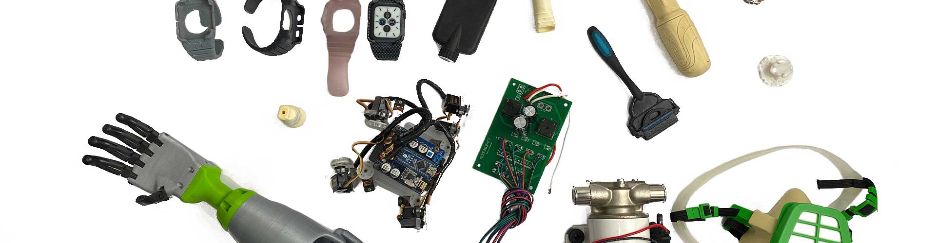 various electrical and plastic prototypes