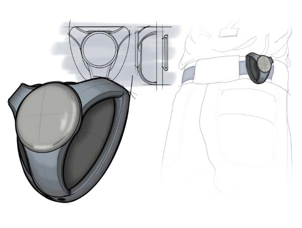 belt accessory sketch product design