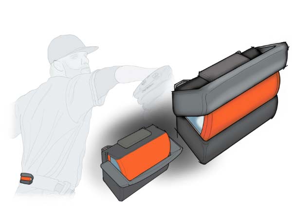 sport belt accessory sketch product design