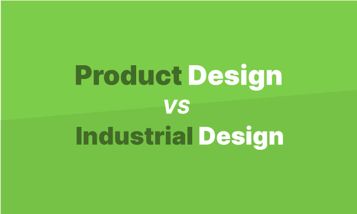 green banner difference product design and industrial design