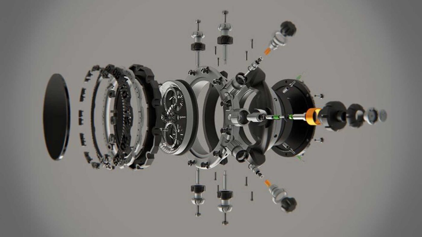 3D model exploded view