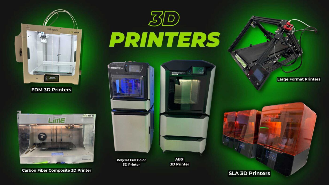 Various prototyping firm 3D machines