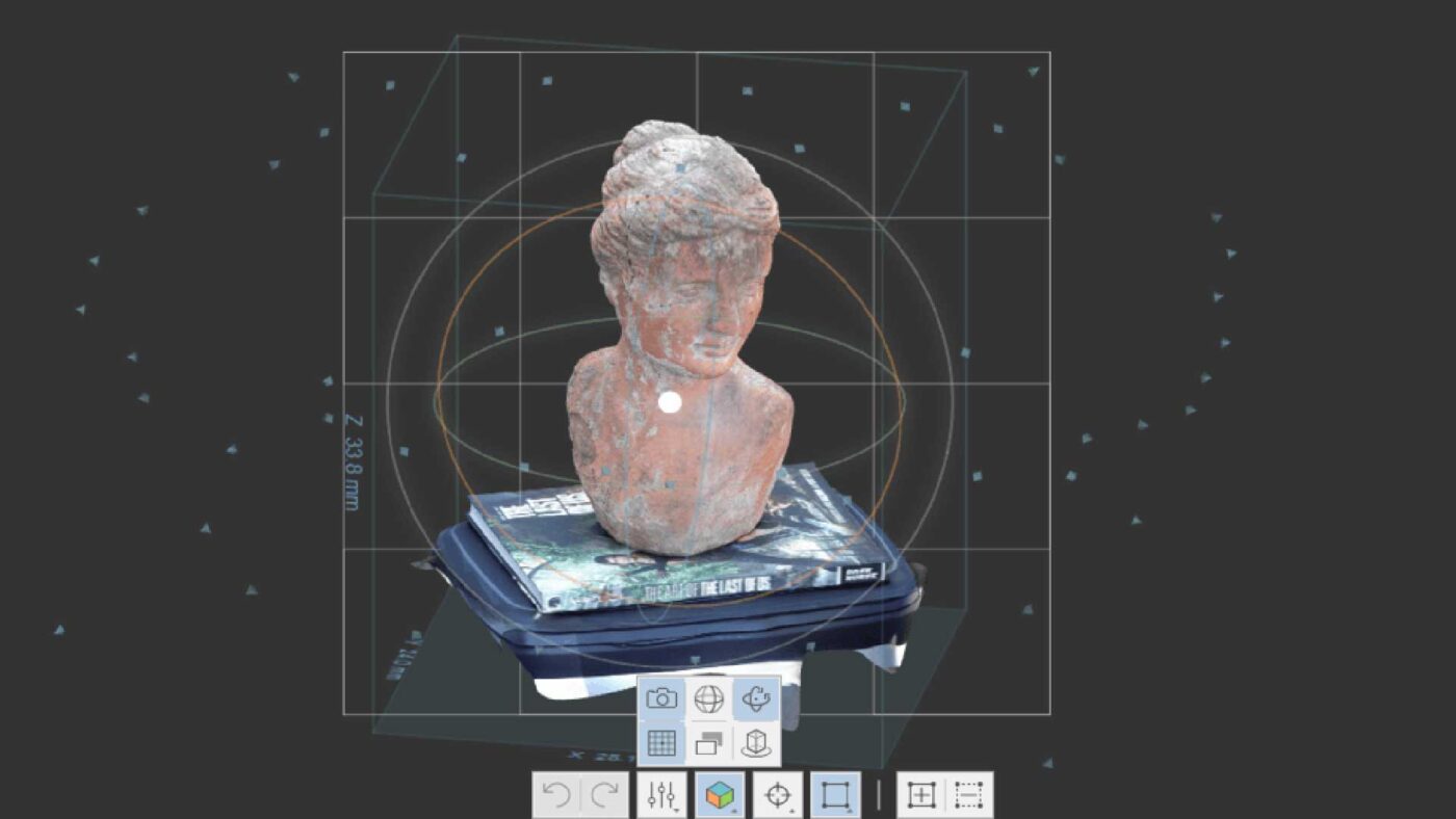 Image of a 3D model made from a 3D scanning